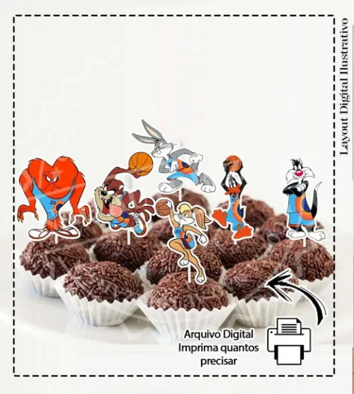 Topper Looney Tunes Space Jam - 6636 Arquivo Digital