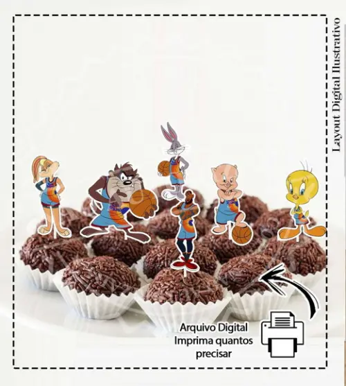 Topper Looney Tunes Space Jam - 6637 Arquivo Digital
