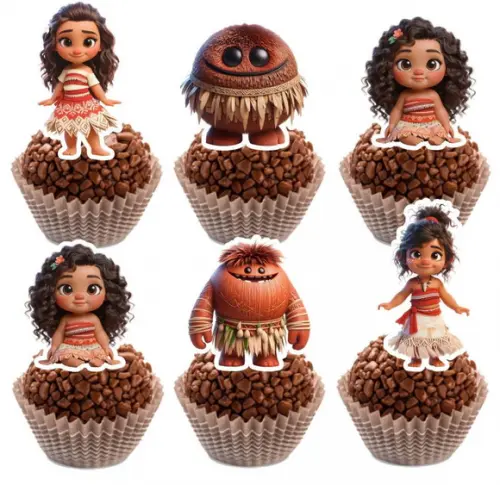Topper Moana Menina - Ref 5989 Arquivo Digital