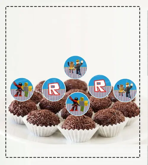 Topper Redondo Roblox - 2357 Arquivo Digital