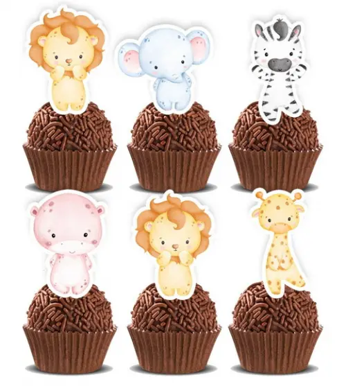 Topper Safari Baby - Ref 5420 Arquivo Digital