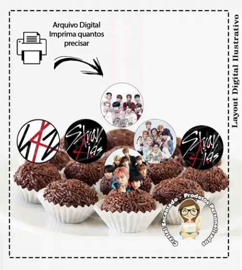 Topper Stray Kids - 6303 Arquivo Digital