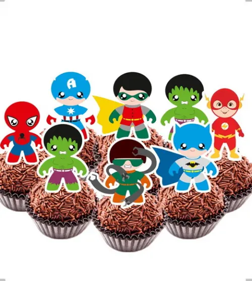 Topper Super Herois - Ref 5706 Arquivo Digital