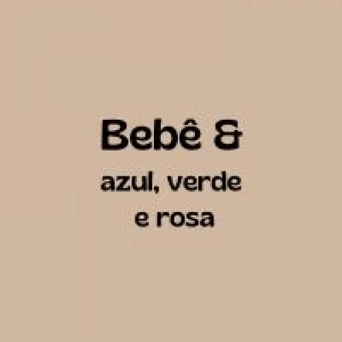 Bebê azul & verde & rosa
