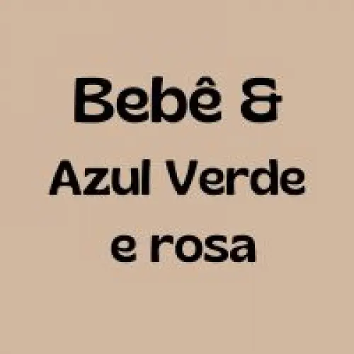 Bebê azul & verde & rosa