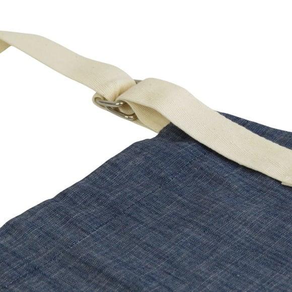 Avental Jeans Leve com Alça de Algodão