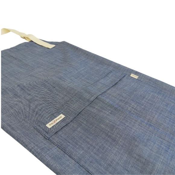 Avental Jeans Leve com Alça de Algodão