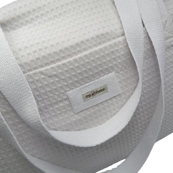 Bolsa Porta Travesseiro com Alça Branca