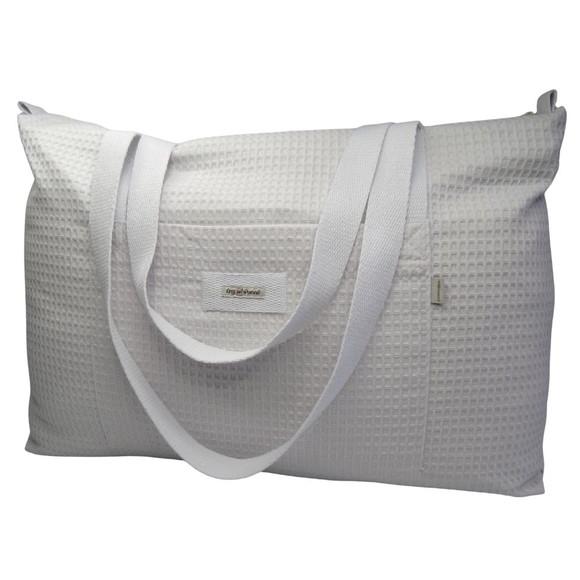 Bolsa Porta Travesseiro com Alça Branca