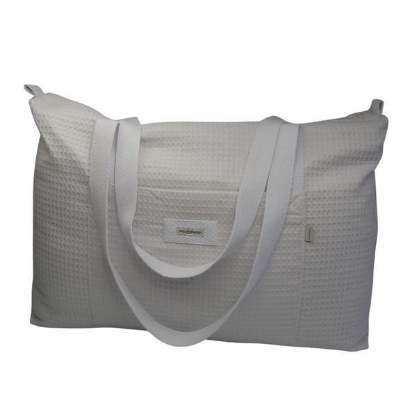 Bolsa Porta Travesseiro com Alça Branca