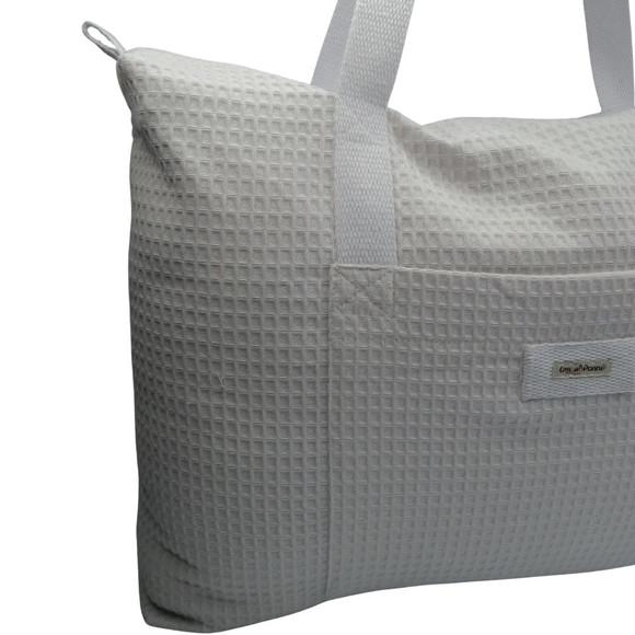 Bolsa Porta Travesseiro com Alça Branca