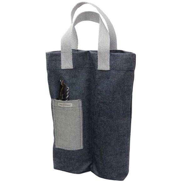Bolsa Porta Vinho Dupla com Bolso