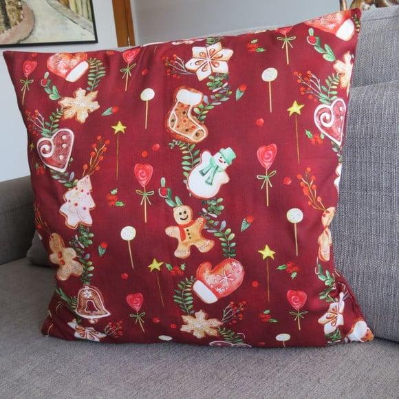 Capa Almofada Natal Bolachinhas e Botas