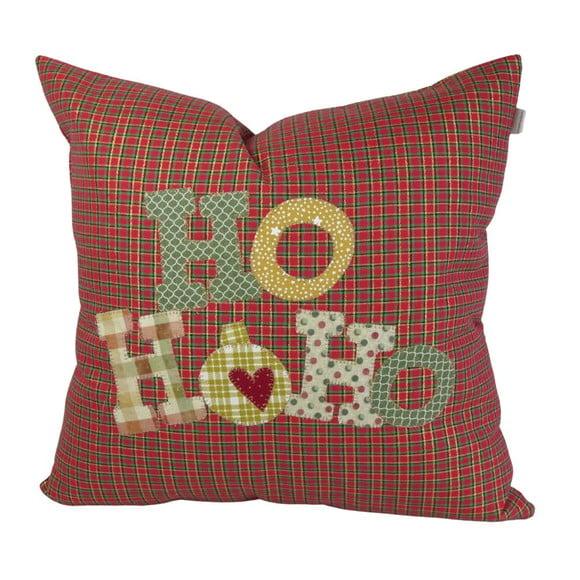 Capa Almofada Natal Lettering Hoho e Jinlge