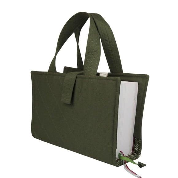 Capa para Vade Mecum em Sarja Verde Militar com Alça Mão