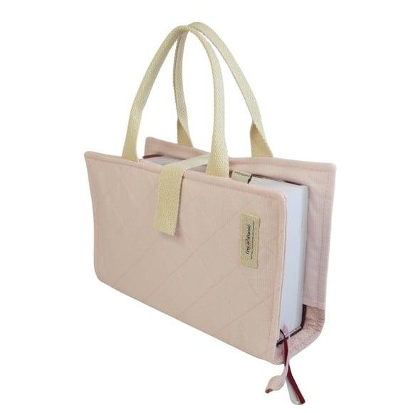Capa Vade Mecum Piquet Rosa Bebê com Alça Mão Natural