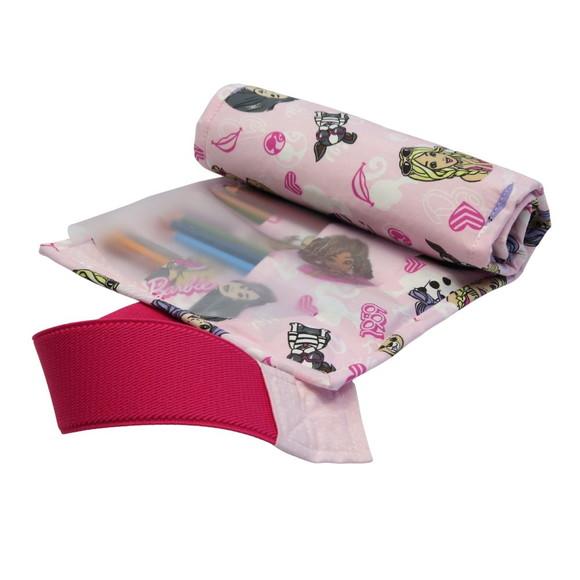 Estojo Escolar 100 Lapis de Cor com Bolso Barbie