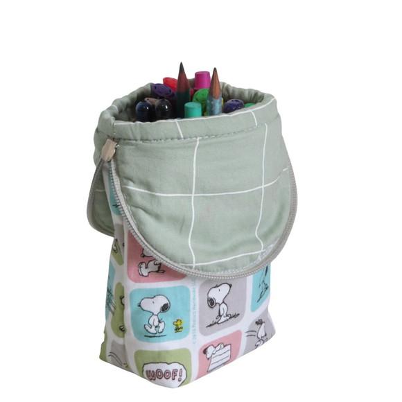 Estojo Escolar e Organizador em Tecido Snoopy