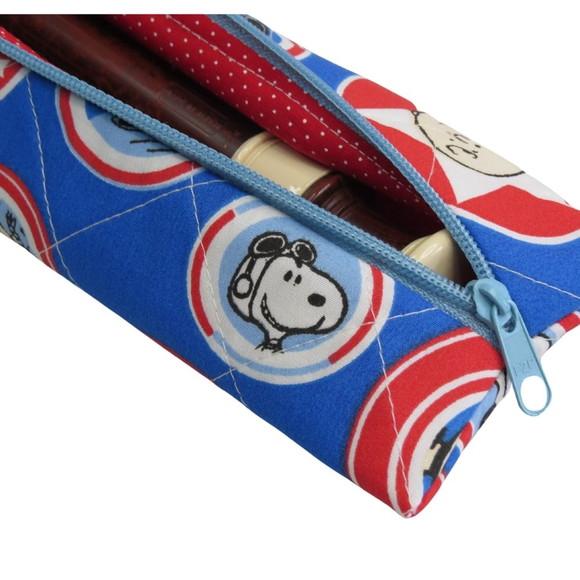 Estojo Flauta Doce com Zíper Snoopy