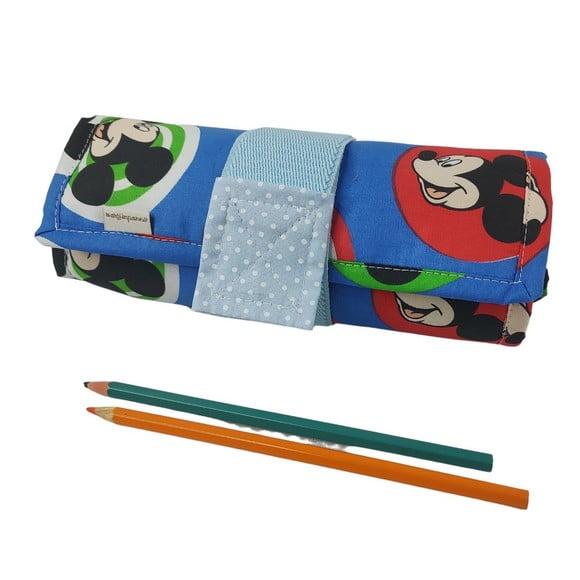 Estojo para Lápis de Cor com Bolso Mickey Mouse