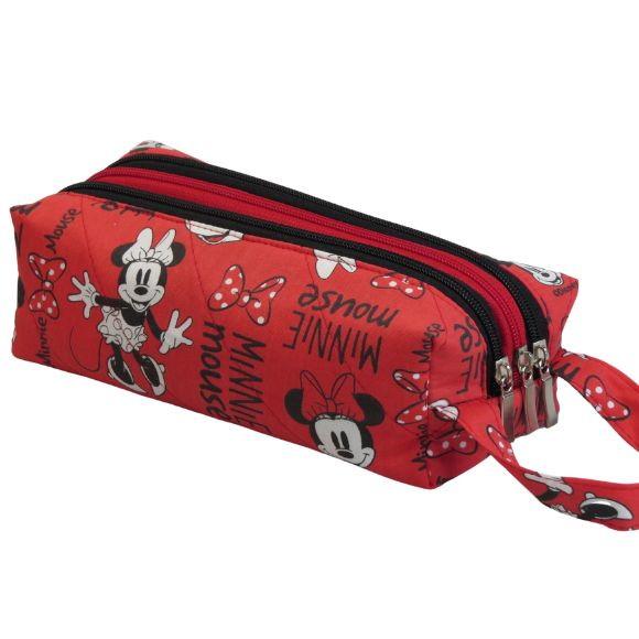 Estojo Triplo Minnie Mouse