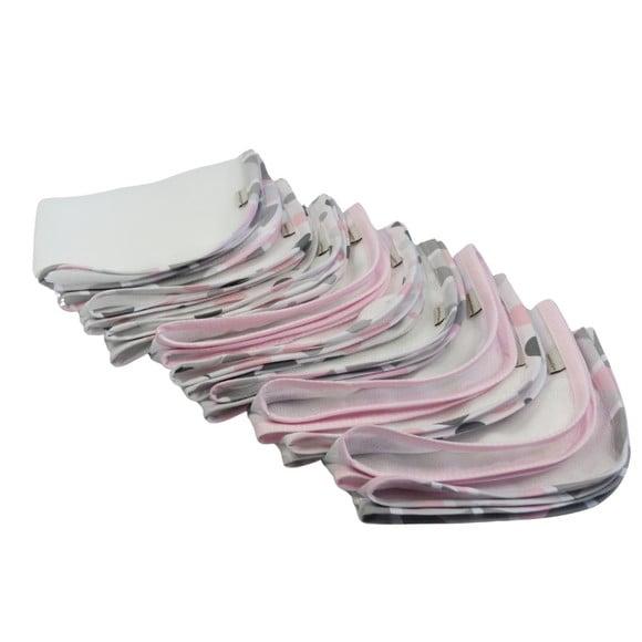 Fralda de Boca Kit10 Tons Rosa e Cinza