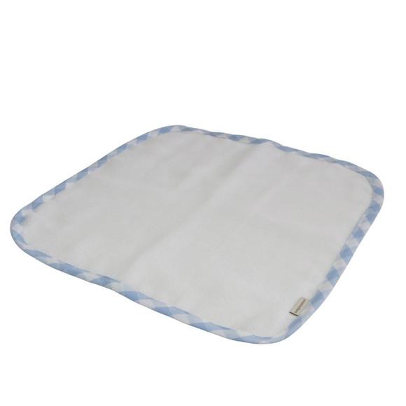 Fralda de Boca Kit5 Tons Azul e Branco