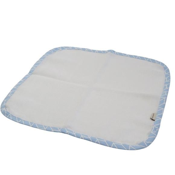 Fralda de Boca Kit5 Tons Azul e Cinza