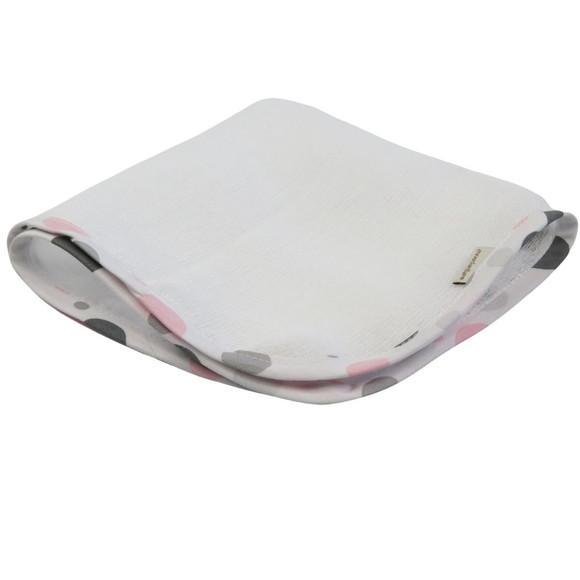Fralda de Boca Kit5 Tons Rosa e Cinza