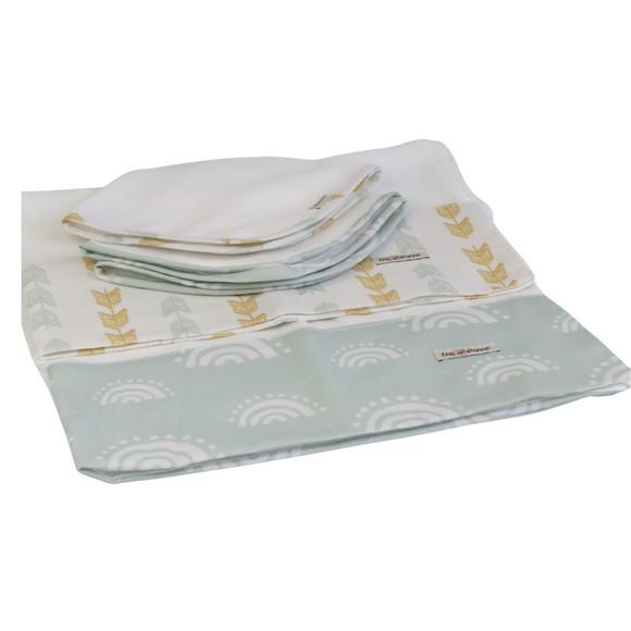 Fralda de Ombro e Boca Kit4 Boho
