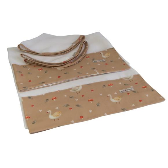 Fralda de Ombro e Boca Kit4 Patinhos