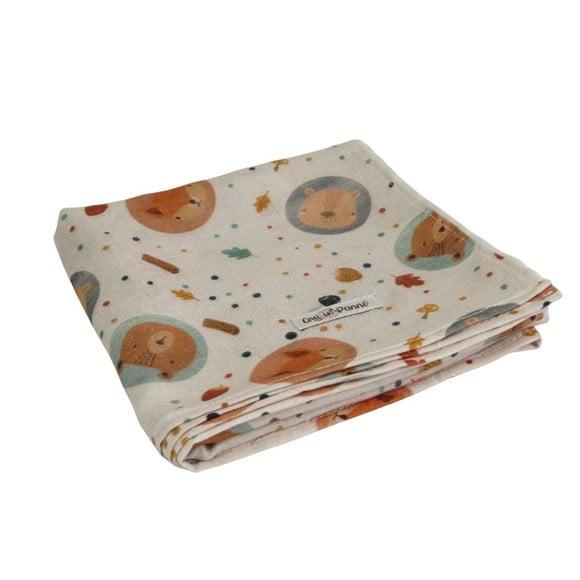 Fralda Estampada Arti In Panno Bichos da Floresta Algodão