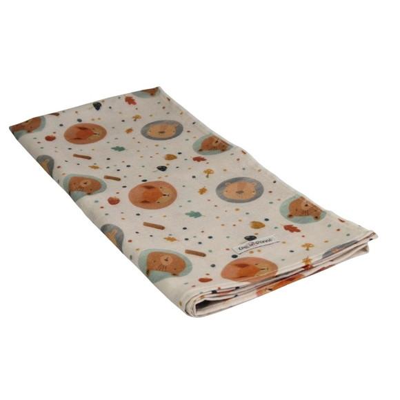 Fralda Estampada Arti In Panno Bichos da Floresta Algodão