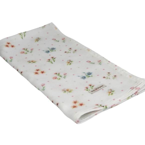 Fralda Estampada Arti In Panno Mini Flores 100% Algodão