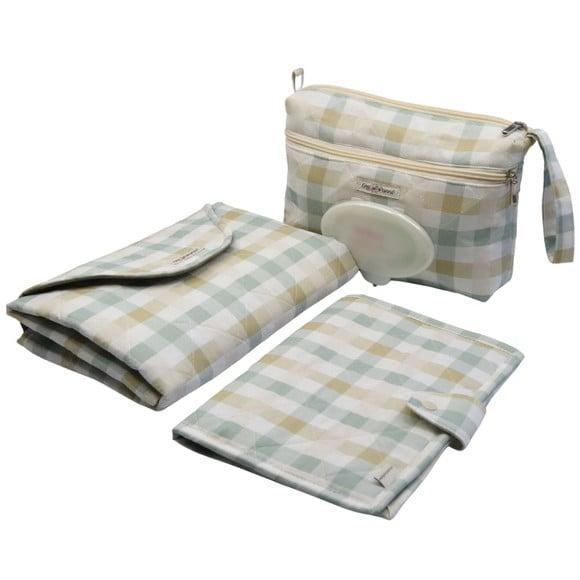 Kit Enxoval Porta Fralda Lenço Trocador e Porta Documentos