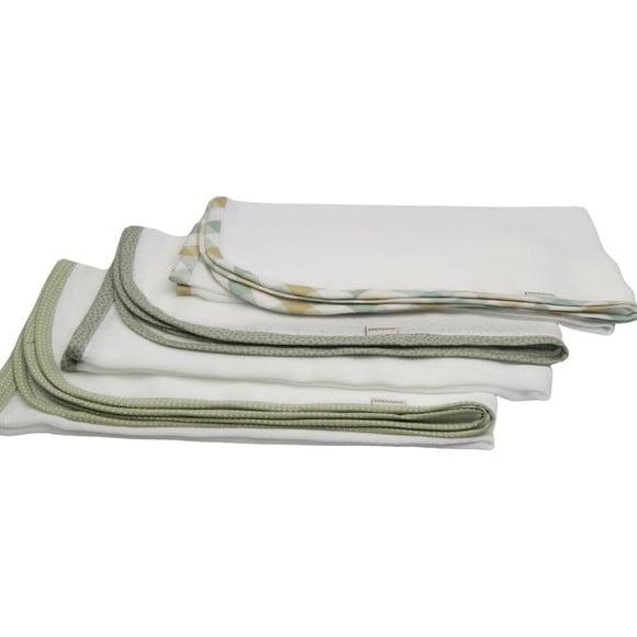 Kit Fralda Ombro Viés Kit3 Peças Viés em Tricoline Verde