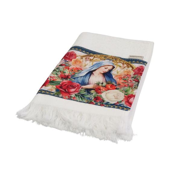 Kit Nossa Senhora Aparecida Branco e Rosa