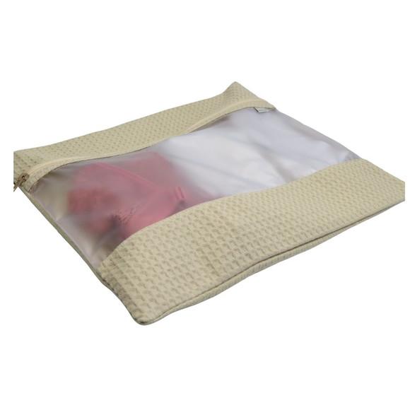 Kit Saco Organizador e Envelope com Visor Bege