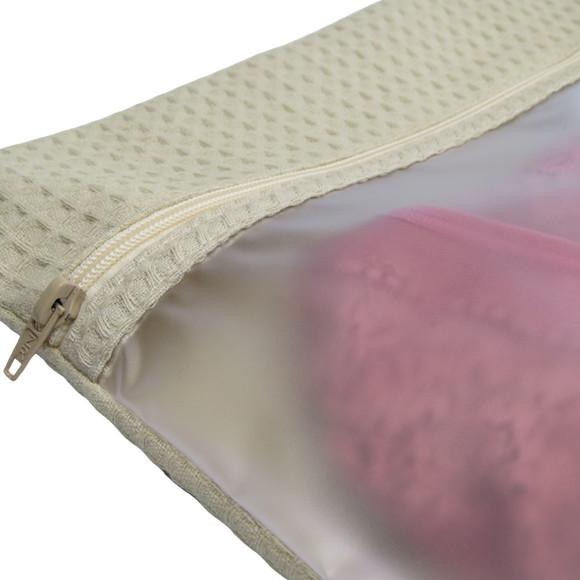 Kit Saco Organizador e Envelope com Visor Bege