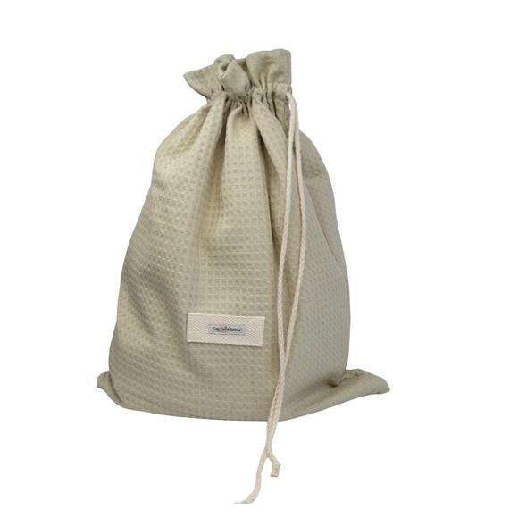Kit Saco Organizador e Envelope com Visor Bege