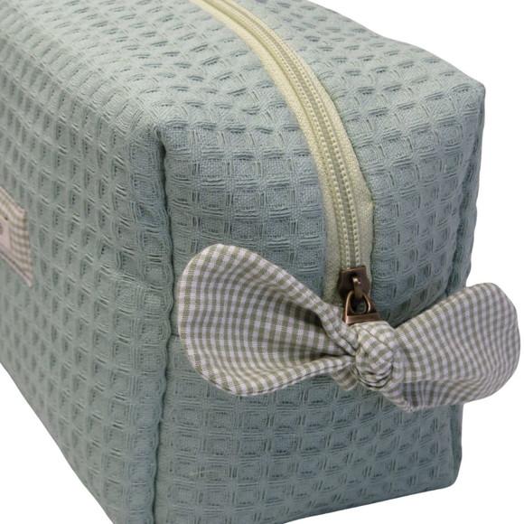 Necessaire Oganizadora Moderna Algodão Quadriculado