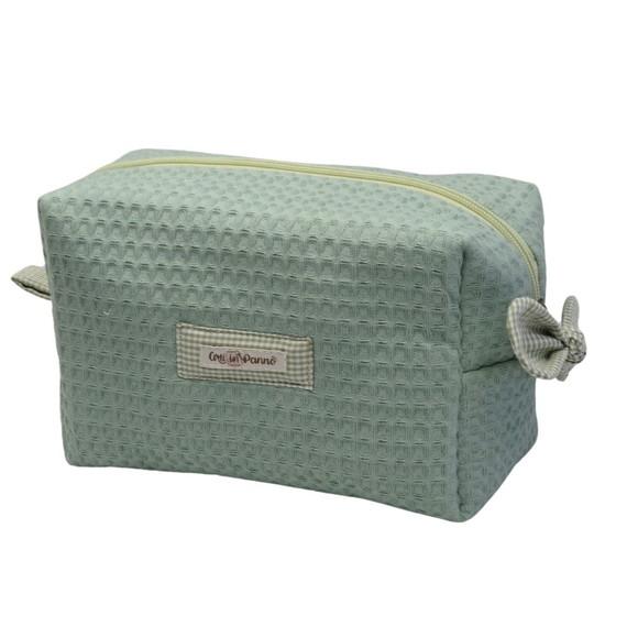 Necessaire Oganizadora Moderna Algodão Quadriculado
