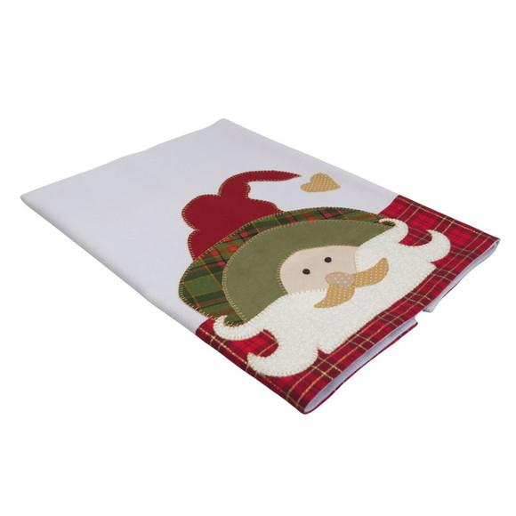 Pano de Prato Natal Bordado em Patch Aplique