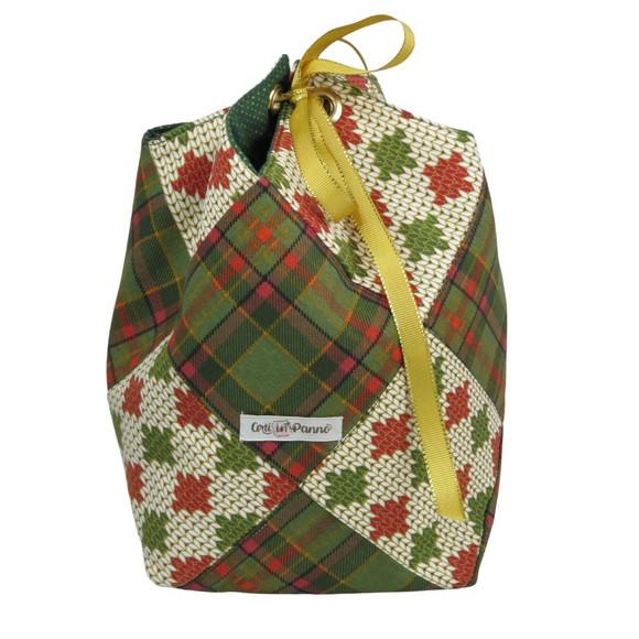 Porta Panetone Patchwork Natal