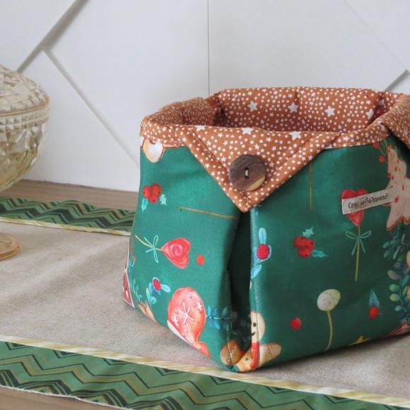 Porta Panetone Natal Moderno Verde