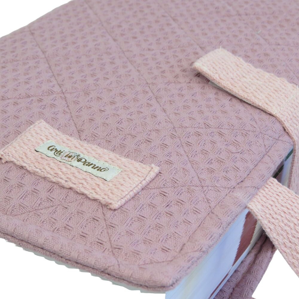 Capa para Vade Mecum Favo Rosa Antigo com Alça de Mão em Algod?