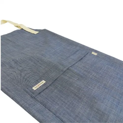 Avental Jeans Leve com Alça de Algodão