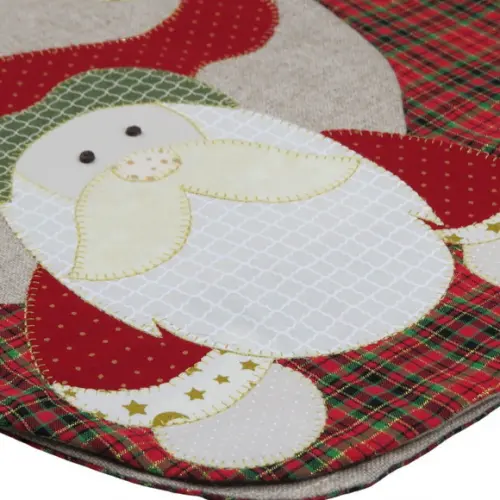 Caminho de Mesa Papai Noel Moderno