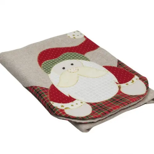 Caminho de Mesa Papai Noel Moderno