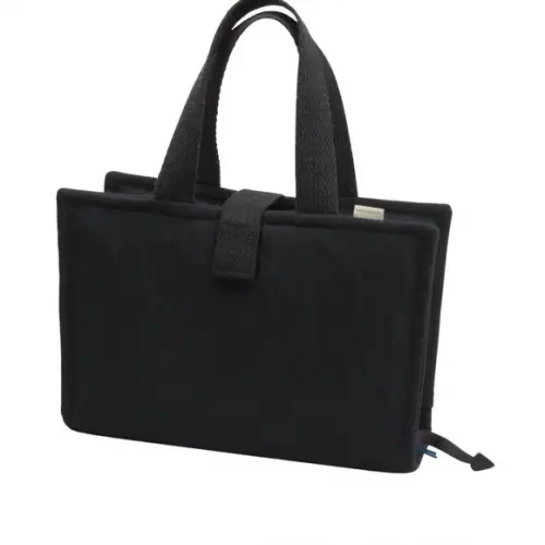 Capa Vade Mecum Brim Preto Quiltado com Alça Mão